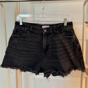 Loft Relax Black Jean Shorts